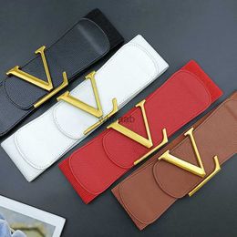 Belts Fashion Brand Belt For Women Designer Elastic Belt WomensLuxury Letter Buckle Waist Chain Dress Accessories Lady Waistband Girdle Width 7Cm 240226