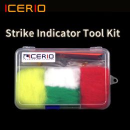 Tools ICERIO 1 Set Fly Fishing Accessories Fly Fishing Strike Indicator Tool KitThreader Cutter Tool/Egg Yarn /Wool Indicator/Tube