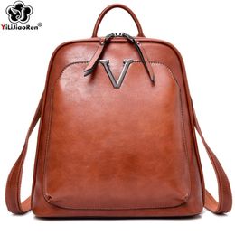 HBP Vintage Sequin Backpack Women Brand Leather Backpacks For Women Shoulder Bag Large Capacity School Bag For Girls Bookbag Mochi243p