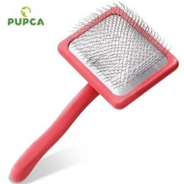 Combs Pet Slicker Brush Long Wire Pin Slicker Brush Large Dog Pet Grooming Comb Deshedding Fur Removes Long Thick Loose Hair Undercoat