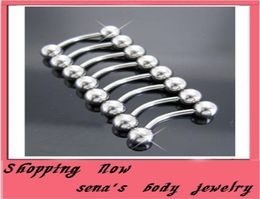 wholes Piercing Body Jewellery 100pcslot mix 3 size steel lip ring banana ear bar eyebrow jewelry6518875