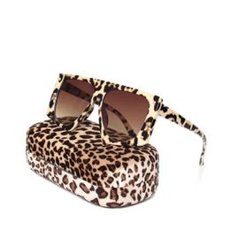 Sunglasses Kenbo Punk Leopard Sunglasses Womens Sexy Extra Large Sunglasses UV400 Mens Gradient Shadow Steam Punk Glasses Oculos Escuros J240226