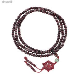 Beaded Buddha Prayer Beads Wrap Bracelets For Meditation Necklace Jewelry For Men Women YQ240226