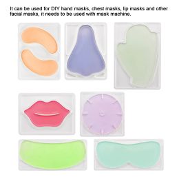 Tool 7pcs/Set Reuseable Facial Eye Mask Mold For Fruit Vegetable Mask Maker Machine DIY Mask Tools Neck/Eye/Hand/Breast/Lip Mold