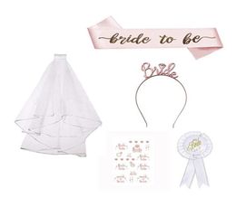 Bachelorette Party Bridesmaid Team Etiquette Bride To Be Wedding Decoration Hen Night Supplies Satin Ribbon Bridal Shower7474239