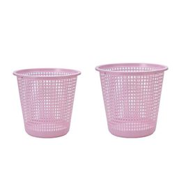 Waste Bins Household Living Room Bedroom Plastic Hollow Trash Can Nordic Minimalist Unered Toilet Paper Basket Cleaning Drop Delivery Otkdv