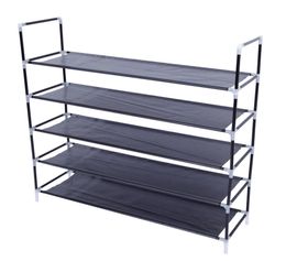 5 Tier Shoes Rack Stand Storage Organiser Nonwoven Fabric Shelf with Holder Stackable Closet Ship from USA8764233
