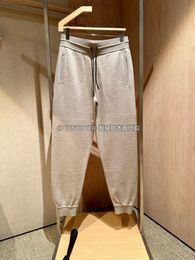 Pantaloni da uomo Autunno e inverno Loro Piano Apricot Cashmere Slim Pantaloni casual