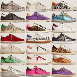 Goldenss Gooose New Italy Brand Women Sneakers Super Star Shoes luxury Golden Sequin Classic White Do-old Dirty Designer Man Casual Shoe