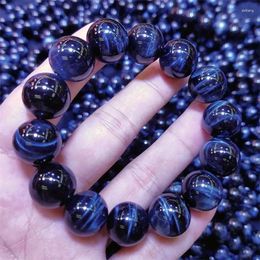 Strand 6-14 Mm Blue Tiger Eyes Beads Men Bracelets Homme Charms Natural Stone Bracelet For Women Handmade High Quality Jewellery Gifts
