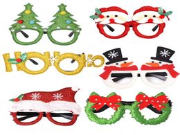 20pcslot Christmas Tree Glasses Snowman Frame Happy New Year Kids Favours Xmas Gift Festival Party Supplies9543805