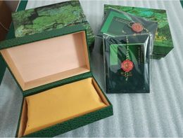 2024 QC Newest Watch Boxes Green Wooden Box Brand Packaging Storage Display Cases With Logo Labor And Certificate