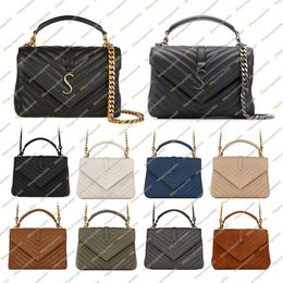 Ladies Fashion Designe COLLEGE Quilted Leather Chain Bags Shoulder Bag Crossbody Messenger Bag TOTE Handbags High Quality TOP 5A 2276N
