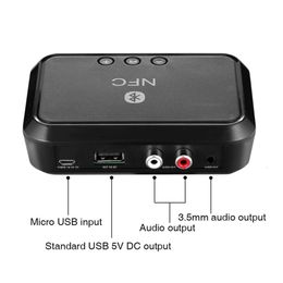 NFC Bluetooth Stereo 3.5AUX Wireless Adapter Car AUX Sound RCA Music Receiver