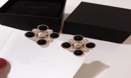 Black and white pearl earrings for women01234567895204497