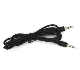 Black 35mm Silverplated Connectors Male To Male AUX o Cable for Speaker Phone Headphone MP3 MP4 DVD CD ect a515841495