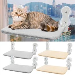 Mats Foldable Cat Window Hammock Cordless Cat Window Perch With 4 Suction Cups Window Cat Beds Durable Indoor Kitten Climbing Frame