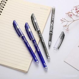 5Pcs/Set Luxury Gel Pen 0.5mm Erasable Washable Handle Refill Rod Blue Black Ink School Stationery Office Tool