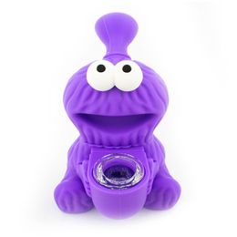 Colorful Frog Shape Silicone Water Pipes Tobacco bong Smoke Bubbler Hookah Dab Rigs Smoking Accessories oil rig Bong