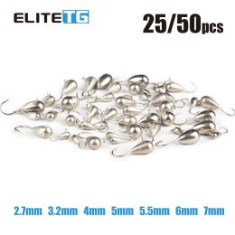 Fishhooks Elite TG Tungsten Mormyshka Ice Jigs,2.5mm8mm Winter Ice Fishing Soft Lure Tackel Perch Bluegill Walleye Fishing Hooks