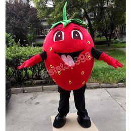 Super Cute strawberry Mascot Costume Birthday Party Christmas costume Ad Apparel halloween Theme Clothing