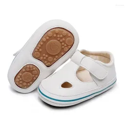 First Walkers Baby Girls Boys PU Leather Sandal Soft Flexible Non-slip Hollowed Durable Summer Flat Shoes For Casual Daily