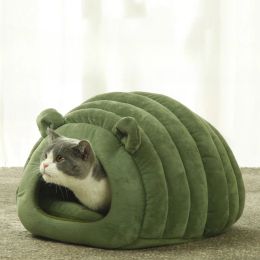 Mats Pet Nest with Winter Warmth SemiEnclosed Cat Bed Japanese Design Dog Bed