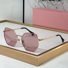 designer sunglasses women miui sunglasses Shaped glasses Simple European style Metal Lightweight frames sweetness Outdoor goggles ladies sunglasses pink shades