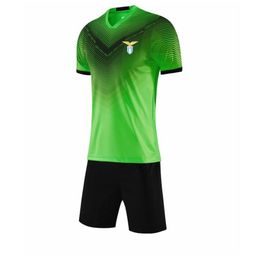 2021 SS Lazio Running Sportswear Quick Dry Kids Soccer Jersey Adult Short Training Set Men's Football Jersey251o