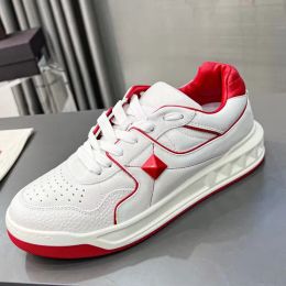 2024 Classic New Women's Shoes Designer Leather Men's Casual Shoes New women's Shoes Designer Leather shoes Lace-up Platform Women's Fitness sneakers with box