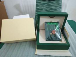 2024 QC Newest Watch Boxes Green Wooden Box Brand Packaging Storage Display Cases With Logo Labor And Certificate R01