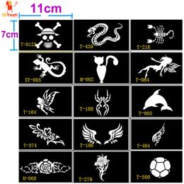 Stencils Stencils for Tattoo Henna Tattoo Stencil for Face Painting Templates Mehendi Airbrush Glitter Temporary Body Paint Art 15 Kinds