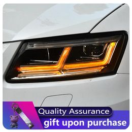 Lighting System For Audi Q5 Headlights 2009-2024 LED Headlight DRL Hid Head Lamp Angel Eye Bi Xenon