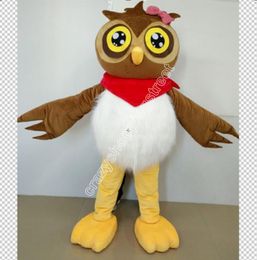 High Quality Custom Owl Bird Mascot Costume theme fancy dress Christmas costume Ad Apparel Party Dress Outfit