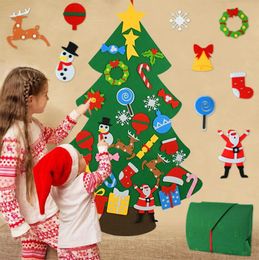 Kids DIY Felt Christmas Tree Christmas Decoration for Home Navidad 2022 New Year Gifts Christmas Ornaments Santa Claus Xmas Tree 16336041