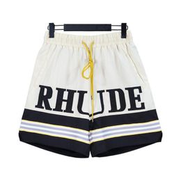 Designer Mens Shorts Rhude Shorts Mens Fifth Shorts Men Sets Tracksuit Pants Loose and Comfortable Be Popular 2024 Rhude New Designer Summer Mens Gym ShortsW6D6