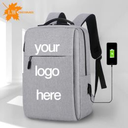 Backpack Customize Backpack Nylon Work Laptop bag Gift bag Business Men School Bag Women Travel Casual Backpack Printing Logo Photo name