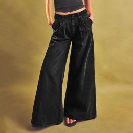 Jeans Harajuku Women High Waist Baggy Jeans Wide Leg Straight Demin Cargo Pants Korean Fashion Trousers Japanese Y2k Clothes Women
