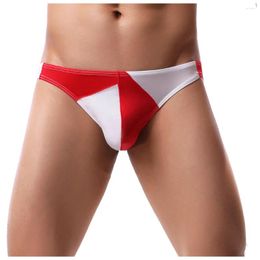 Underpants Sexy Men Ultra-Thin Breathable Ice Silk Briefs Underwear Pant Mens Thong