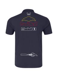Men's T-shirts 2024 New F1 Mens Shirt Formula 1 Racing Suit Men Shirts Polo Collar Summer Casual Short Sleeves Lapel Loose Large Size Shirts Tops K7hy