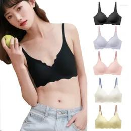 Bras No Trace Top Women's Underwear Steel Ring Comfortable Upper Support Sling Adjustable Beauty Back Bra Thin Section