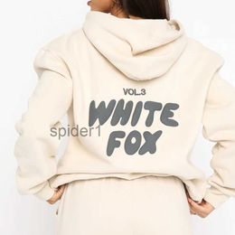 White Fox Hoodie Designer Women Tracksuit Sets Two 2 Piece Set Clothes Clothing Sporty Long Sleeved Pullover Hooded Tracksuits Spring Autumn Winter Gift QWCQ