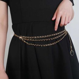 Designer Women Gold Chains Belts Fashion Designers Waist Chain Luxury Laides Belt Girdle Designer Leather Metal Dress Cowboy Chain Casual Accessories 2024 categor