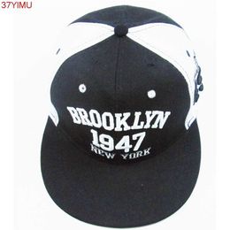 Ball Caps 1947 Brooklyn style baseball cap snapshot hat New York hip-hop hat J240226