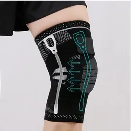 Knee Pads Absorption Pad Absorbent Pressurize Silicone Safety Running 1 Cycling PC Sweat Strap Spring Support Breathable Sports