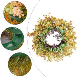 Decorative Flowers Spring Wreath Indoor Outdoor Decoration Plant Garland For Office Wall Window