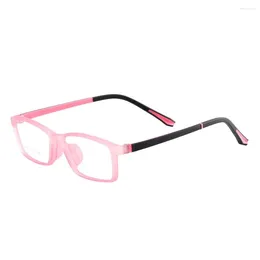 Sunglasses Frames Colourful Full Rim Men And Women TR90 Lightweight Rectangular Eyeglass Frame For Prescription Lenses Myopia Progressive