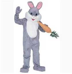 High quality Performance Rabbit Mascot Costumes Halloween Fancy Party Dress Cartoon Character Carnival Xmas Easter Advertising Birthday Party Costume