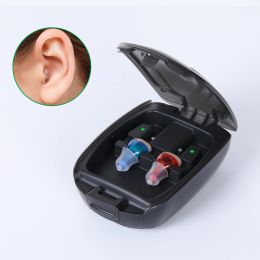 Controls Rechargeable Hearing Aid Mini Invisible Digital Cic Adjustable Tone Sound Amplifier Portable Deaf Elderly Digital Hearing Aids
