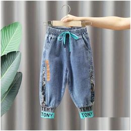 Jeans Boys Baby Spring And Autumn Pants Childrens Casual Loose Kids Trousers 2 4 6 7Y 230616 Drop Delivery Maternity Clothing Dha0C